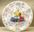 Ceramic "Swirls" Family Seder Plate