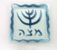 Glass Matzah Tray