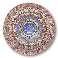Pessach-Sederteller, Keramik