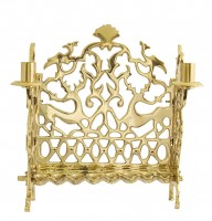 Menorah, 18th century replica, brass