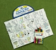 Vinyl Alef Bet Coloring Mat - Contains 8 Crayons