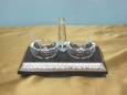 Crystal and Silver Salt Cellar