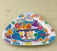 "Happy Purim" Triangular Melamine Tray 